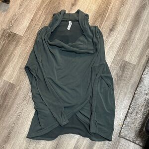 Athleta Forest Green Fleece Top